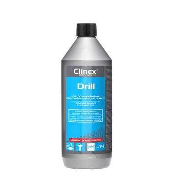 Clinex DRILL 1L Płyn do udrażnaiania rur i kanalizacji