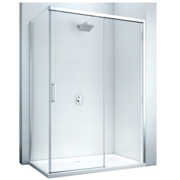Kabina prysznicowa przesuwna cichy domyk – 130x80 cm - MS1500 SWISS MEYER