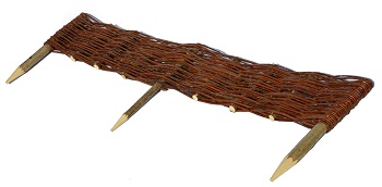 Płotek wiklinowy | Palisada Obrzeże | Płot Rabatówka EKO 120 cm / H 20 cm