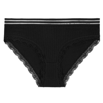 4x Koronkowe FIGI MAJTKI DAMSKIE Bawełniane Pasek Kobiecie MORAJ r. M