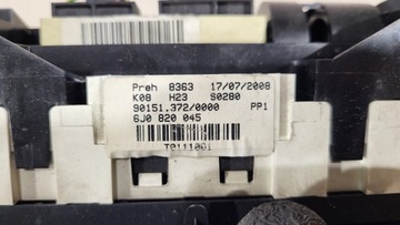 PANEL KLIMATIZACE SEAT IBIZA 4 IV 6J HB 5D 6J0820045