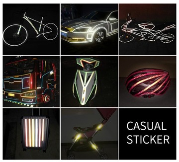 СВЕТООТРАЖАЮЩАЯ ЛЕНТА САМОКЛЕЯЩАЯСЯ ВЕЛОСИПЕДНАЯ НАКЛЕЙКА 3М ЛЕНТА СВЕТООТРАЖАЮЩАЯ 8М AG402C