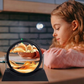 ВРАЩАЮЩИЕСЯ ДИНАМИЧЕСКИЕ ПЕСОЧНЫЕ ЧАСЫ 3D ПЕСКА 7 ДЮЙМОВ