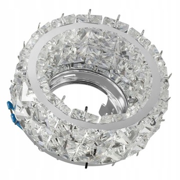 Szklana oprawa halogenowa SUFITOWA KRYSZTAŁ GU10