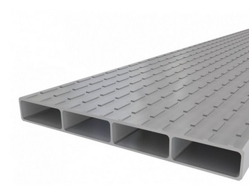 TRAPYMANOL Trap Aluminiowy Frezowany Przedłużka Najazdu 250x35x4cm 3T