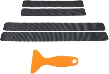 Защитные накладки на пороги Carbon Style 4x