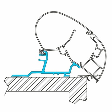 Adapter do markizy dachowej Master Movano Dometic