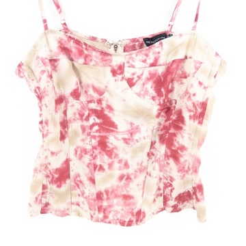 ТОП ЖЕНСКИЙ PRETTYLITTLETHING БЕЖЕВЫЙ РОЗОВЫЙ НА РЕМЕШКАХ 44