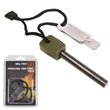 Krzesiwo Magnezowe XXL Wojskowe Turystyczne Mil-Tec FIRE STEEL LARGE