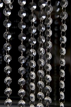 Гирлянда, цепочка, кулон, декор, бусины, кристаллы