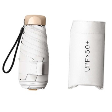 Parasol ochronny z etui w kolorze białym