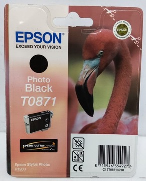 Tusz Epson T0871 Photo Black C13T08714010 Oryginał