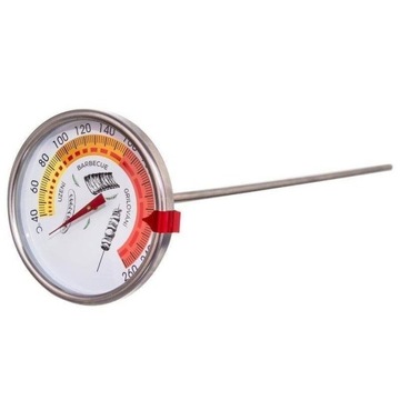 TERMOMETR DO MIĘSA SZPIKULEC STALOWY DO WĘDZARNI 40°C-260°C DO MIĘSA I RYB