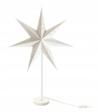 IKEA STRALA gwiazda lampa stołowa koronka 70 cm