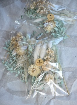 СУШЕНЫЕ цветы для торта ПРИЧАСТИЕ Мятный/Белый №10.