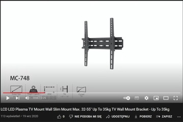 КРЕПЛЕНИЕ ДЛЯ ТЕЛЕВИЗОРА VESA НАКЛОННАЯ ВЕШАЛКА ДЛЯ ТЕЛЕВИЗОРА 32-55