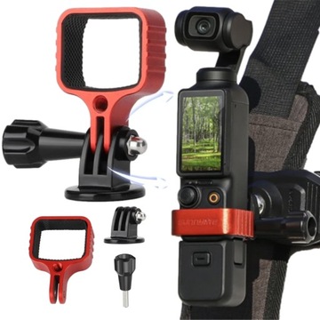 Алюминиевый держатель адаптера для камеры DJI Osmo Pocket 3 — крепление 1/4 дюйма