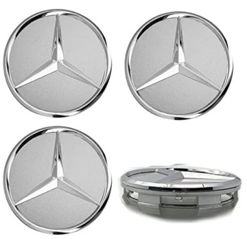 EMBLEMATY DEKIELKI ZNACZKI KAPSLE MERCEDES 75MM