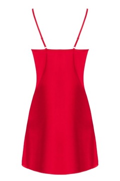 Комплект: Халат, ночная рубашка, стринги S/M красный.