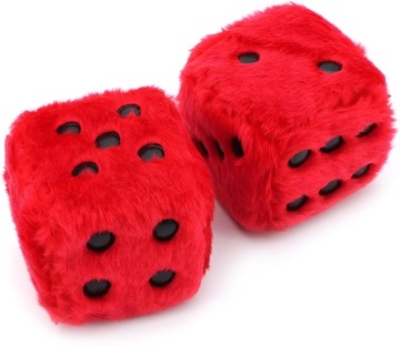 ПЛЮШЕВЫЙ КУБ ДЛЯ АВТОМОБИЛЯ КРАСНЫЙ КУЛОН С ЗЕРКАЛОМ НА ОКНЕ