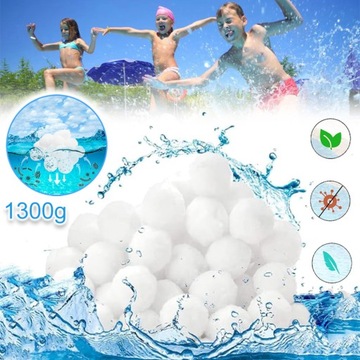 KULKI FILTRACYJNE WKŁAD FILTR FILTRUJĄCY DO POMPY PIASKOWEJ BASENOWEJ 1300g