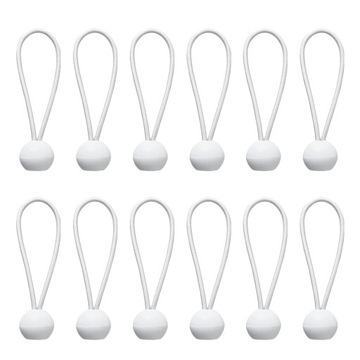 50 SZT. PIŁKOWEJ LINII BUNGEE 25CM BIAŁY BUNGEE LIN