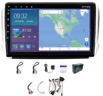 RADIO NAWIGACJA ANDROID PEUGEOT 208 2008 USB WIFI CARPLAY BT 64GB