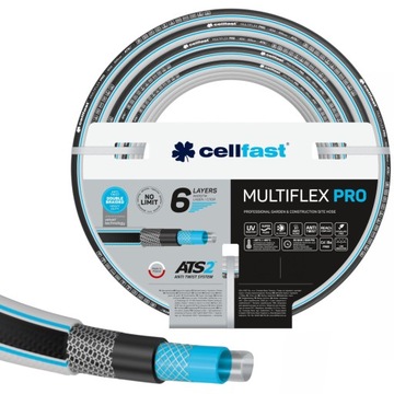 CELLFAST САДОВЫЙ ШЛАНГ 6-СЛОЙНЫЙ MULTIFLEX 1/2'''' 30м 35 БАР НЕСКРУЧИВАЮЩИЙСЯ