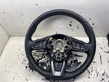 MAZDA 3 III BM KIEROWNICA SKÓRA MULTIFUNKCJA GRZANA