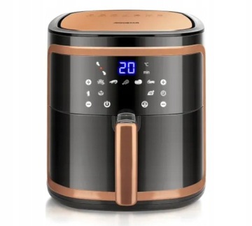 FRYTKOWNICA BEZTŁUSZCZOWA 7 L ZŁOTA FRYTOWNICA 1900W XL AIR FRYER LCD GOLD