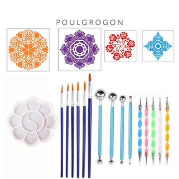 20 SZTUK DOT MANDALA SZABLON DOT MANDALA NARZĘDZIA