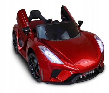 Auto elektryczne D/ na aku. LAMBO RED LAKIER