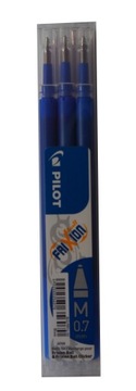 Ручка шариковая стираемая FRIXION CLICKER PILOT 0,7 ММ + СТЕРЖНИ 6 ШТ. СИНИЙ