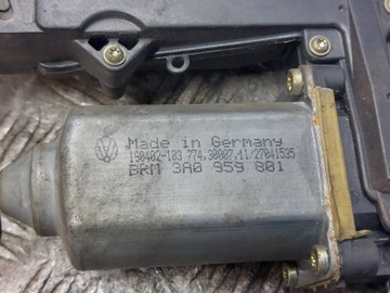 MECHANIZMUS ZVEDÁK OKNO LEVÝ PŘEDNÍ ELELKTRICKÝ PASSAT B4 3A0959801