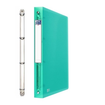 Segregator A4 Oxford PP 4cm czteroringowy zielony