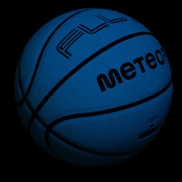 Баскетбольный мяч Meteor Fluo белый/неоново-синий 7
