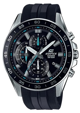 Chronograf męski zegarek na czarnym pasku Casio Edifice EFV-550P