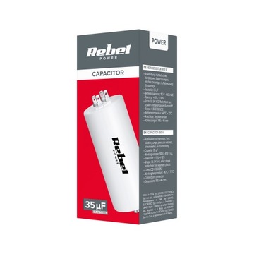 Конденсатор для однофазных двигателей 35мкФ 450В