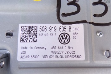 НАВИГАЦИОННЫЙ ДИСПЛЕЙ 5G6919605B VW T-ROC