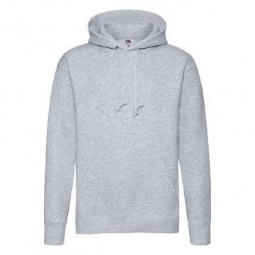 Bluza męska z kapturem FRUIT of the LOOM Szary XXL