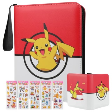 POKEMON ALBUM SEGREGATOR KLASER NA 400 KART +GRATIS 5× 3D NAKLEJEK