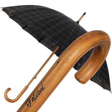 Wytrzymały parasol Falcone, 16 brytów, w kratę