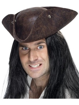Kapelusz Pirata Piratki Kapelusz Brązowy Piracki