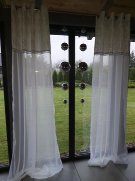 ЧЕРНАЯ ВУАЛЬ 300СМ ИЗ СОБОЛЯ И КАЧЕСТВЕННАЯ ШТОРА ОТДЕЛКА ШТОР