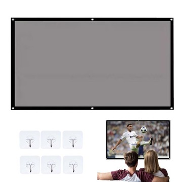 ПРОЕКЦИОННЫЙ ЭКРАН 84 ДЮЙМА 16:9 ПОРТАТИВНЫЙ СКЛАДНОЙ 4K HD 186x105см