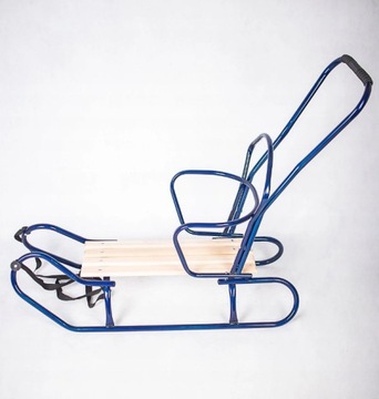 Металлический задний ремешок для санок, черный