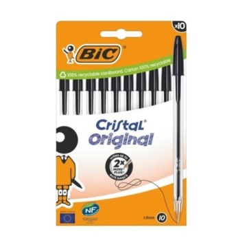 Ручка CRISTAL ORIGINAL 10 шт. чорний BIC, BIC
