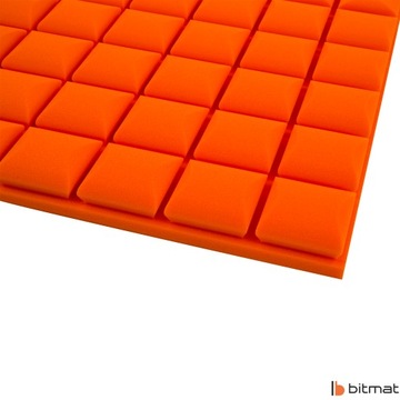 АКУСТИЧЕСКИЙ КУБ ПЕНЫ, оранжевые панели для зала