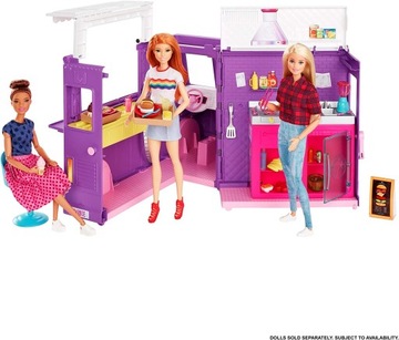 BARBIE FOODTRUCK Furgonetka z lodami GMW07