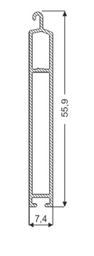 НИЖНЯЯ ТОРЦЕВАЯ ПОЛОСКА ДЛЯ НАРУЖНЫХ РОЛЬСТАВНЕЙ ПОЛОСКА РОЛЬСТАВНИ ДЛЯ РОЛЬСТАВНЕЙ